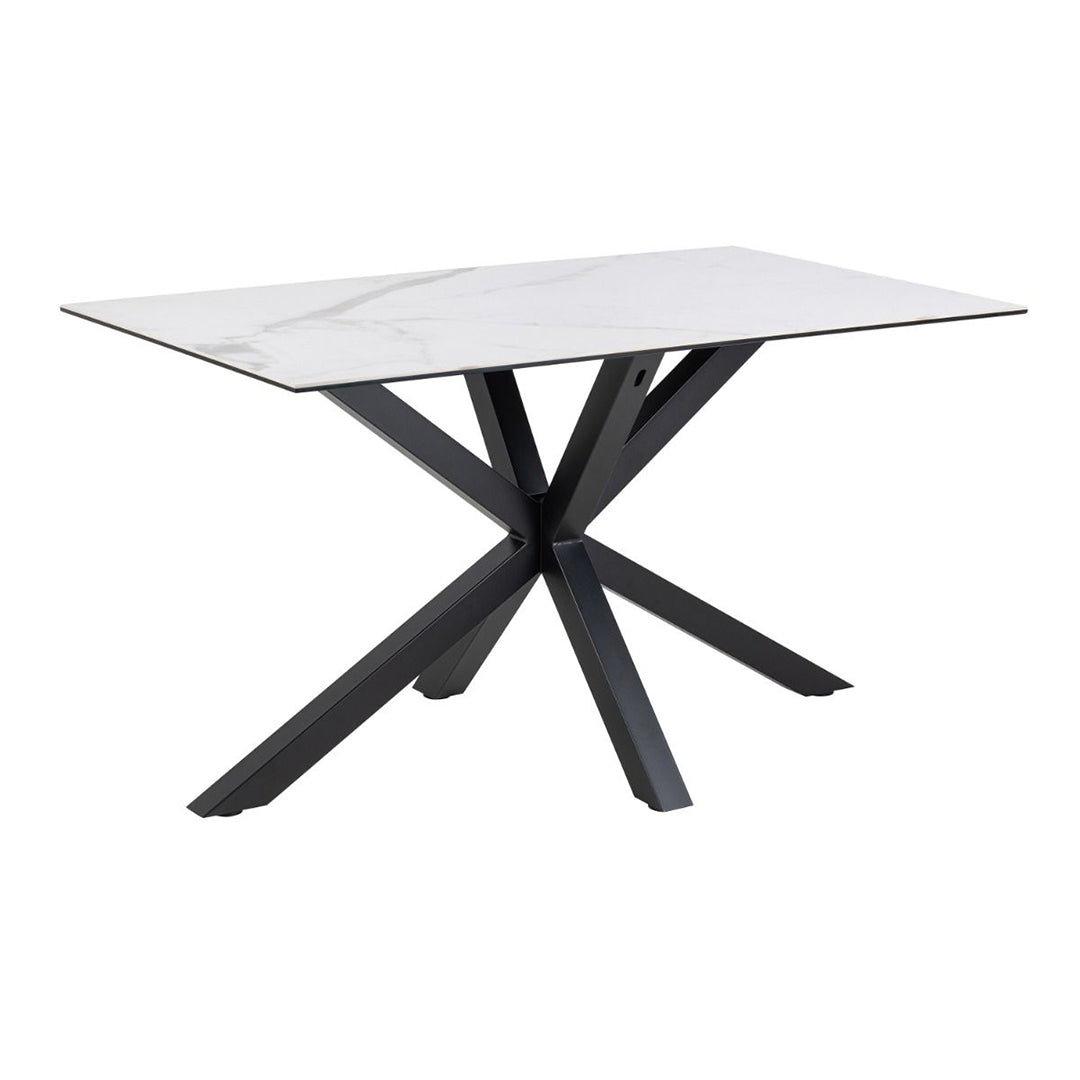 Ceramic Dining Table for 4 People 135cm Wide Rectangular - Heaven