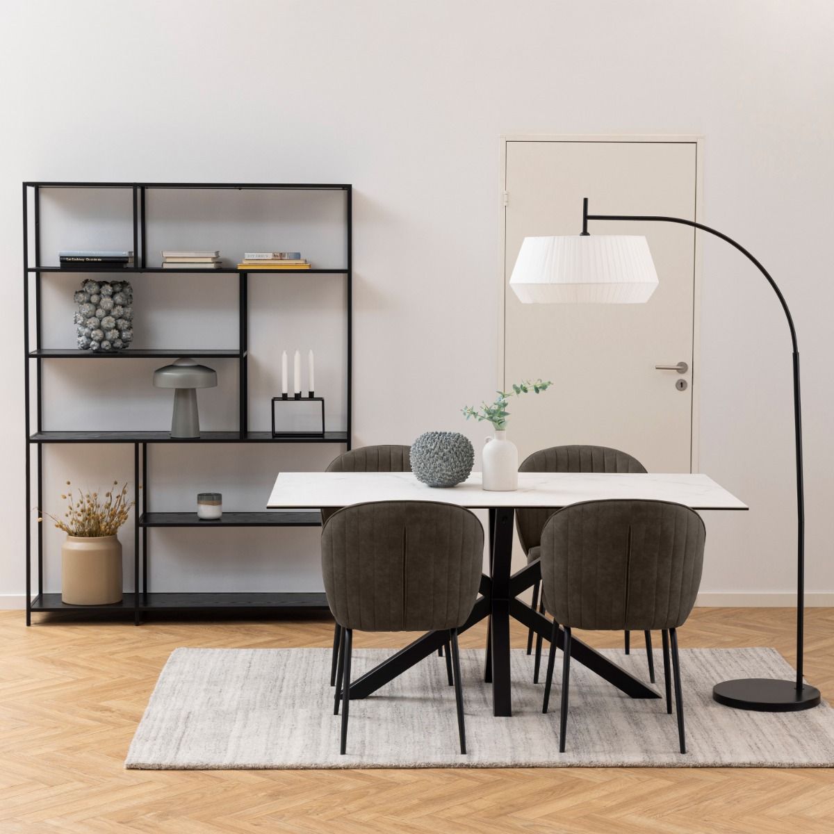 Ceramic Dining Table for 6 People 160cm Wide Rectangular - Heaven