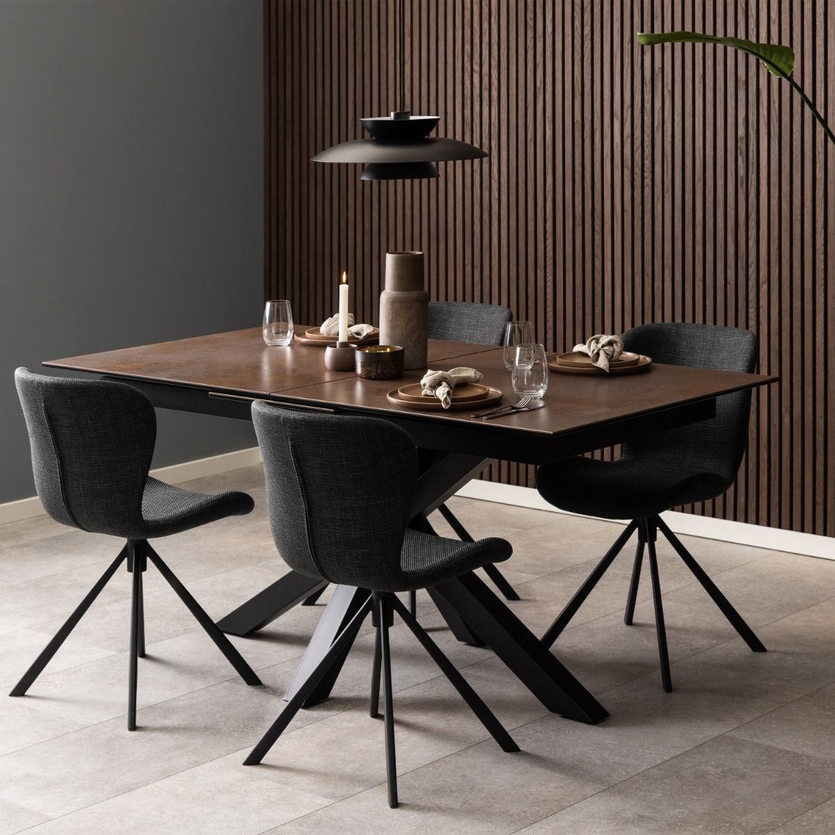 Ceramic Dining Table for 6 to 8 People 168cm Wide Extending - Heaven