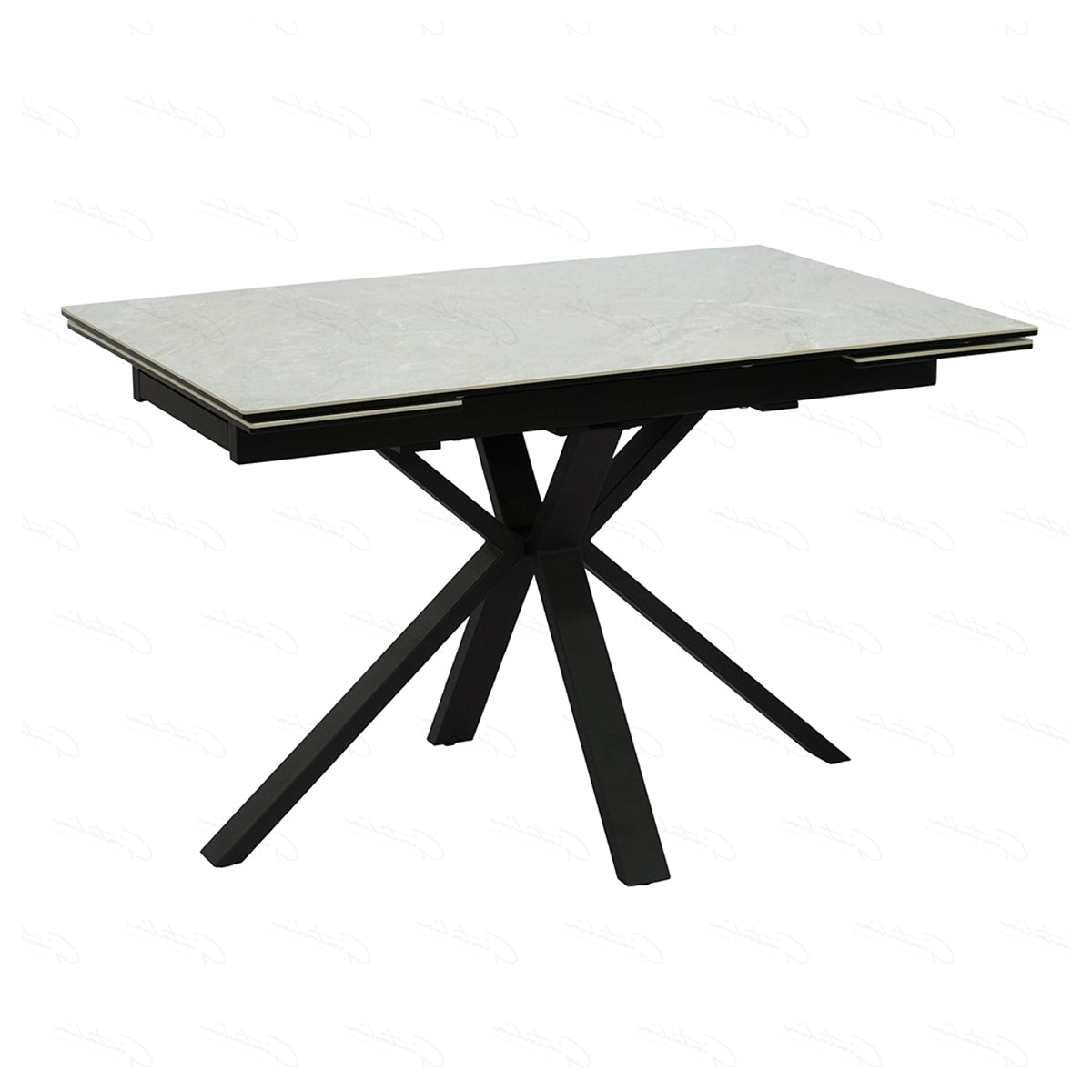 Ceramic Dining Table for 6 to 8 People Extending - Amari