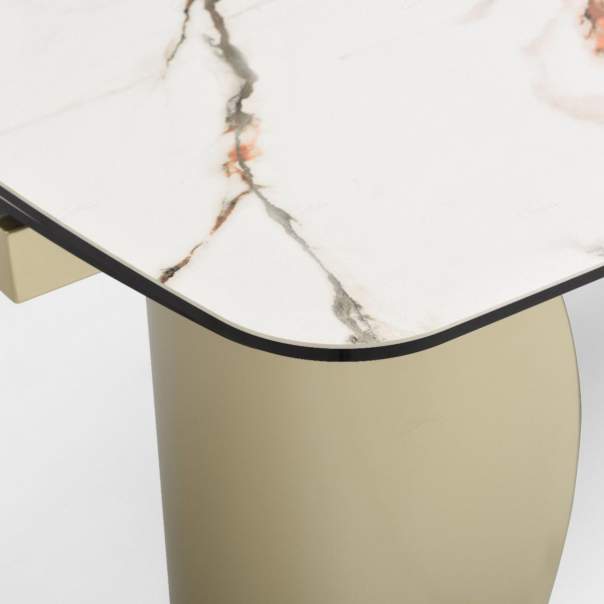 Ceramic Dining Table for 6 to 8 People Extending in Italian Earth Vein - Palazzo