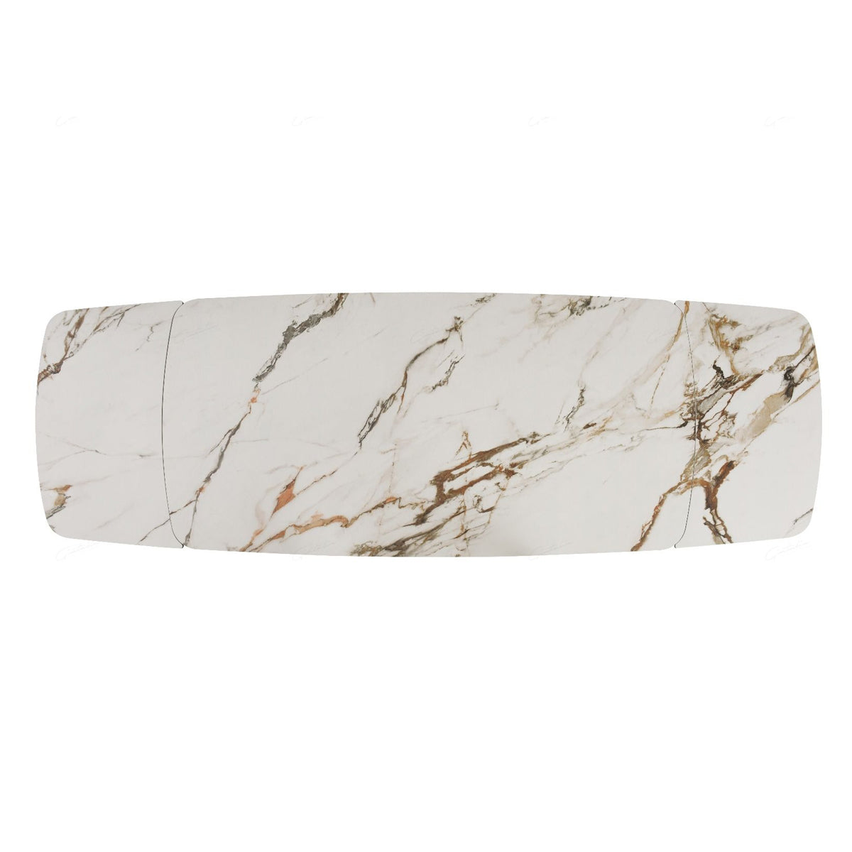 Ceramic Dining Table for 6 to 8 People Extending in Italian Earth Vein - Palazzo