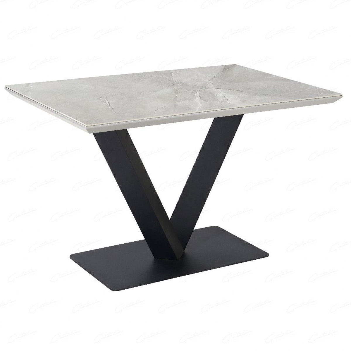Ceramic Dining Table for 6 to 8 People Rectangular - Alessia