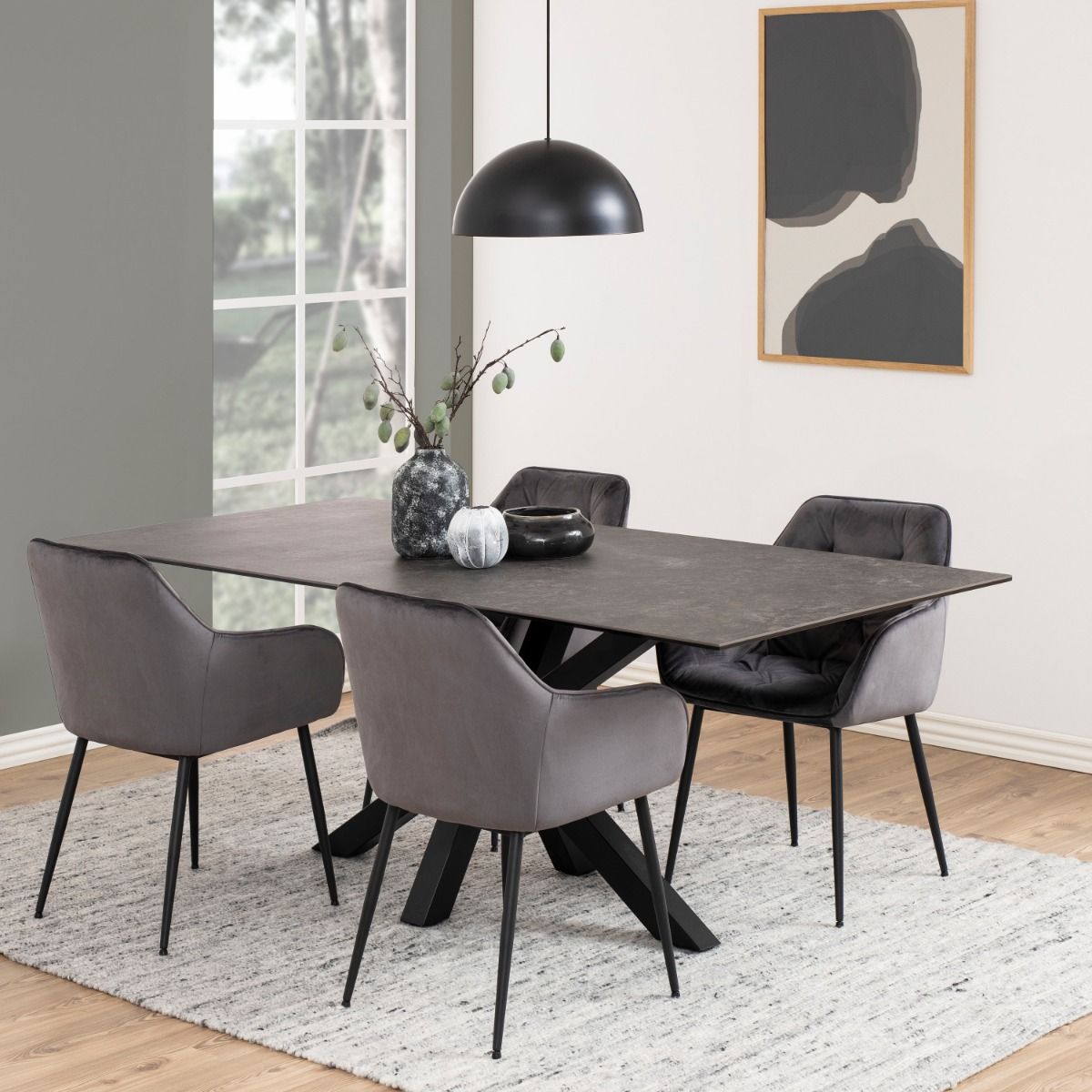 Ceramic Dining Table for 8 People 200cm Wide Rectangular - Heaven