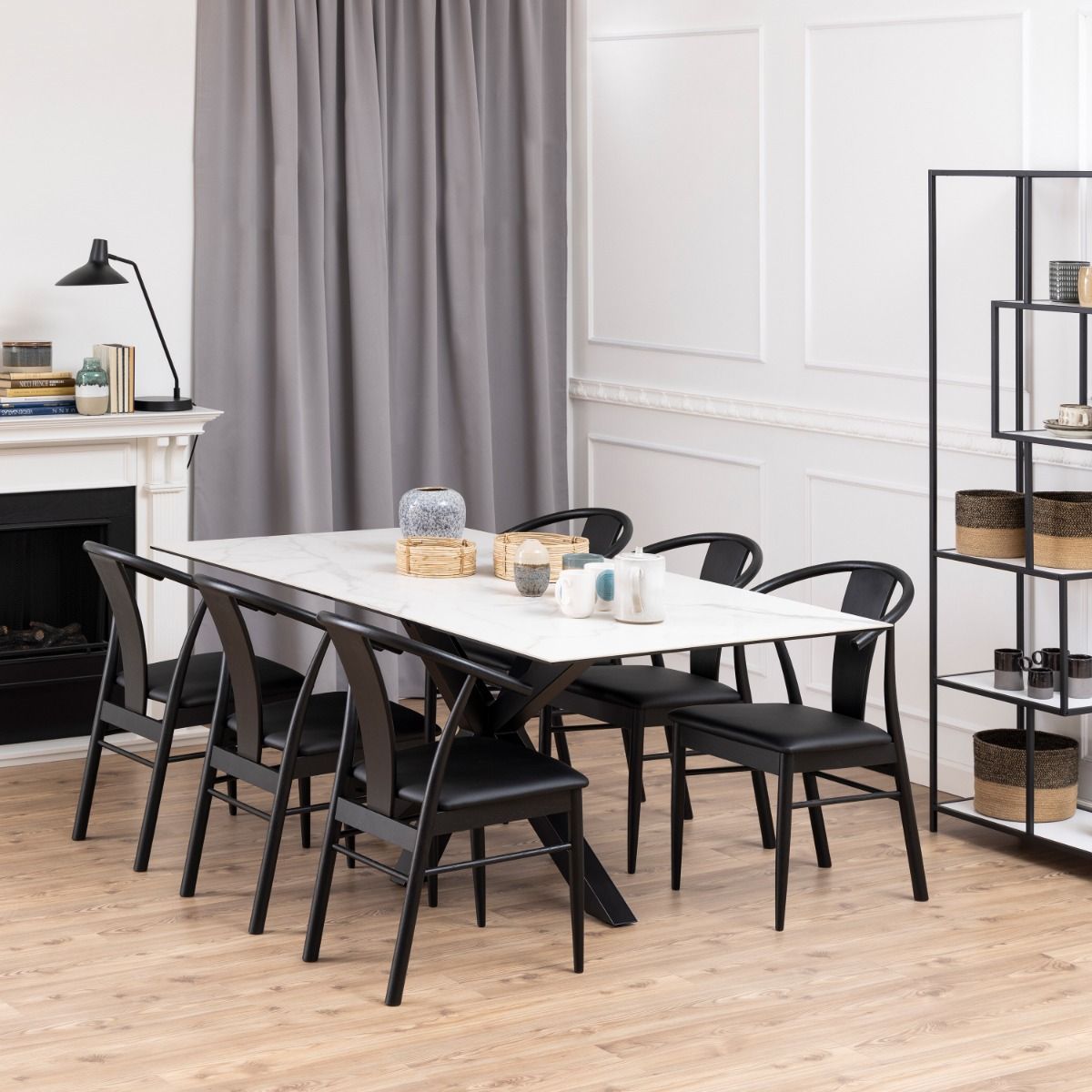 Ceramic Dining Table for 8 People 200cm Wide Rectangular - Heaven