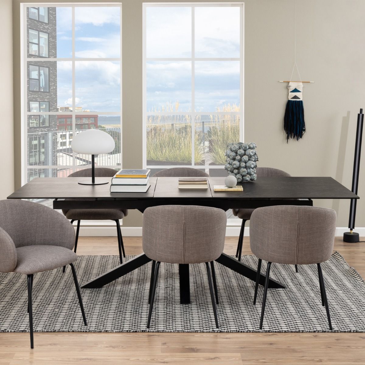 Ceramic Dining Table for 8 to 10 People 200cm Wide Extending - Heaven