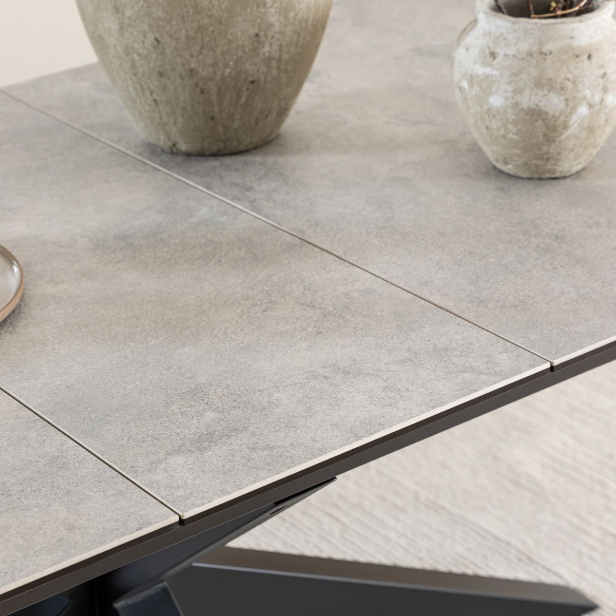 Ceramic Dining Table for 8 to 10 People 200cm Wide Extending - Heaven