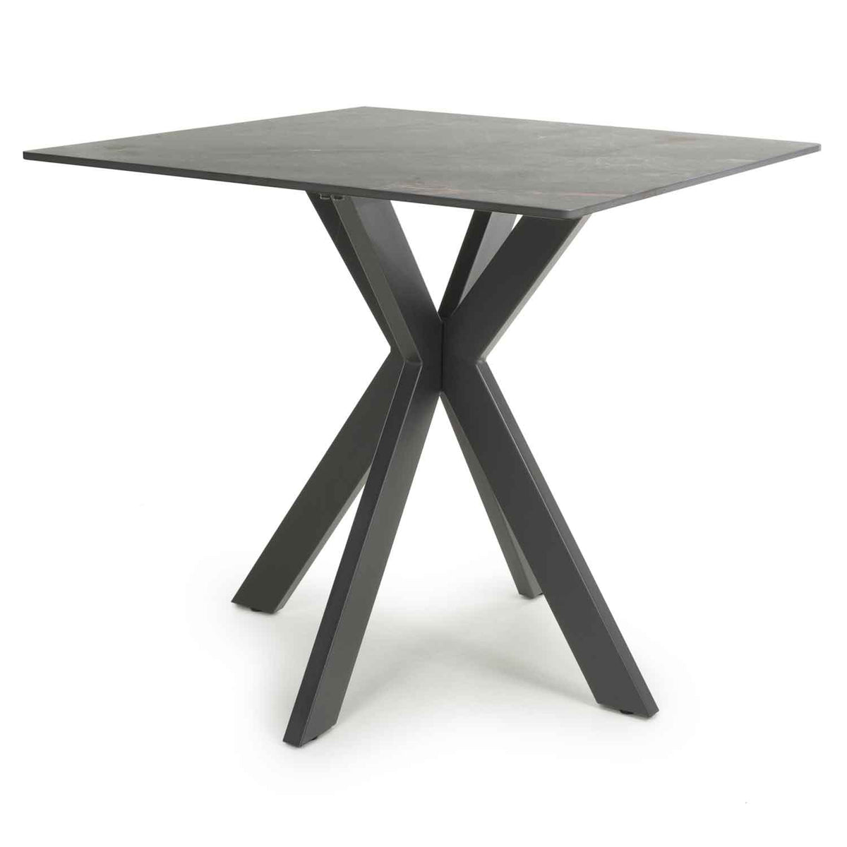 Ceramic Dining Table 80cm Wide Square for 2 to 4 People - Tokyo