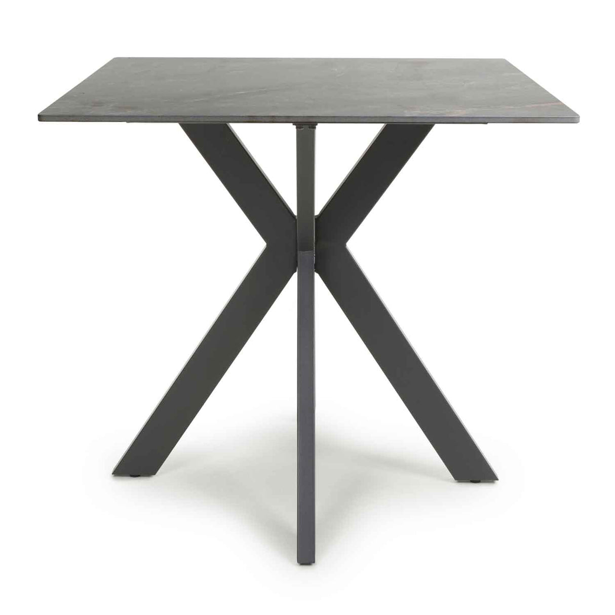 Ceramic Dining Table 80cm Wide Square for 2 to 4 People - Tokyo