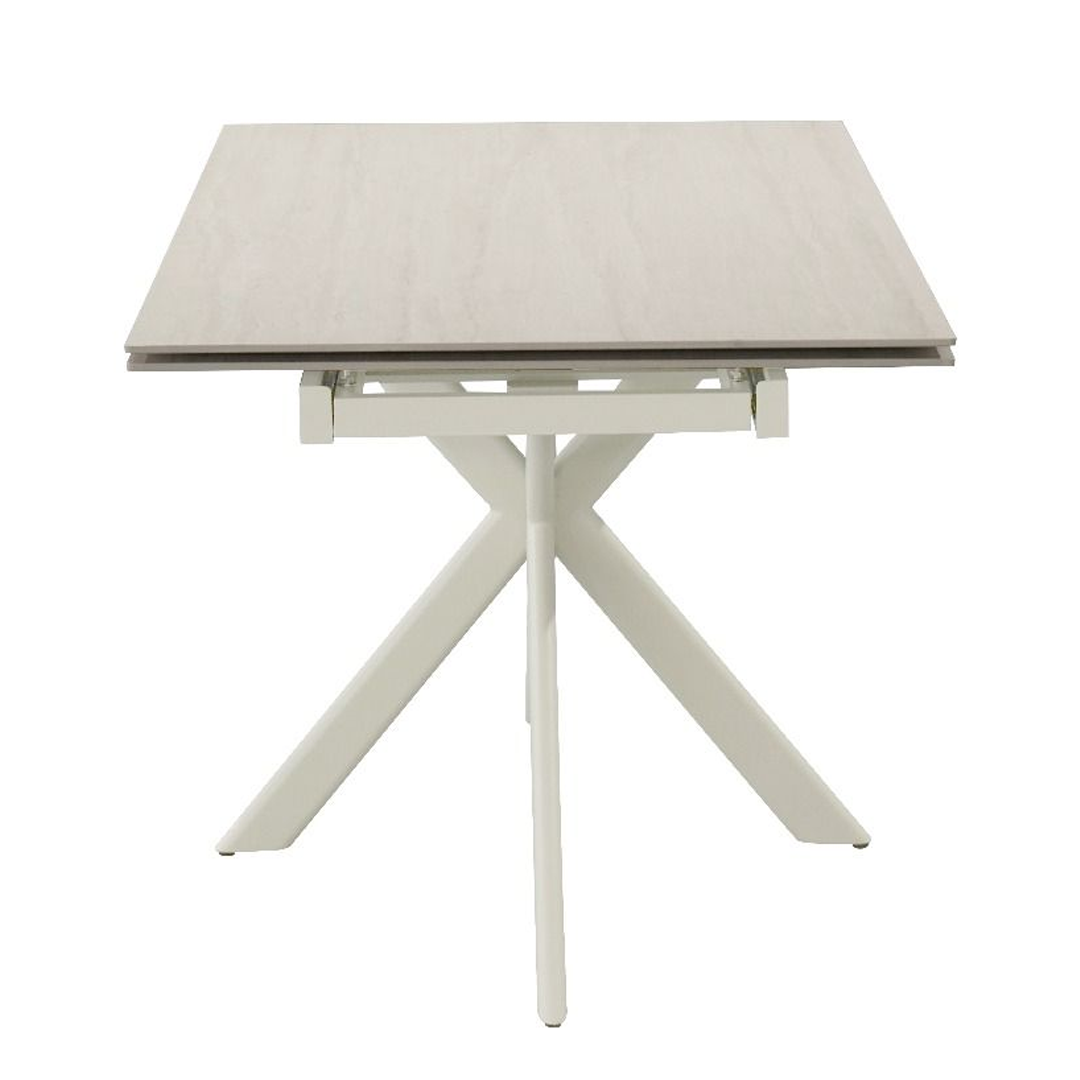 Ceramic Dining Table Extending in Rectangular for 6 to 8 People - Lucia