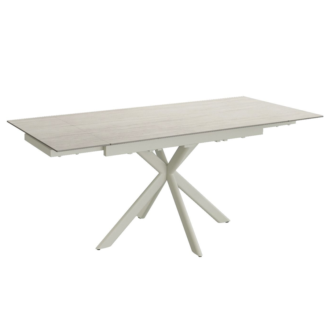 Ceramic Dining Table Extending in Rectangular for 6 to 8 People - Lucia