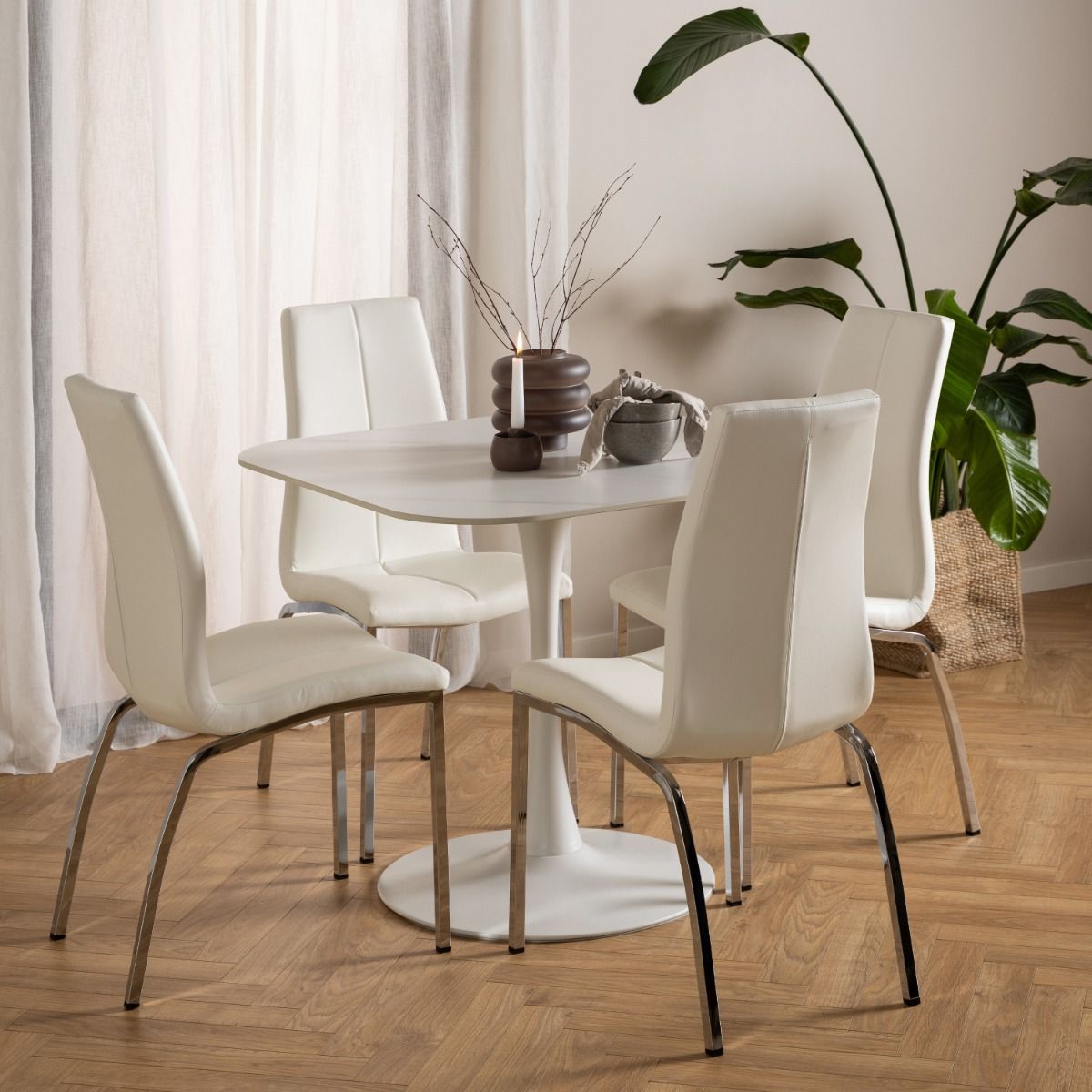 Ceramic Dining Table for 4 People Square - Malta
