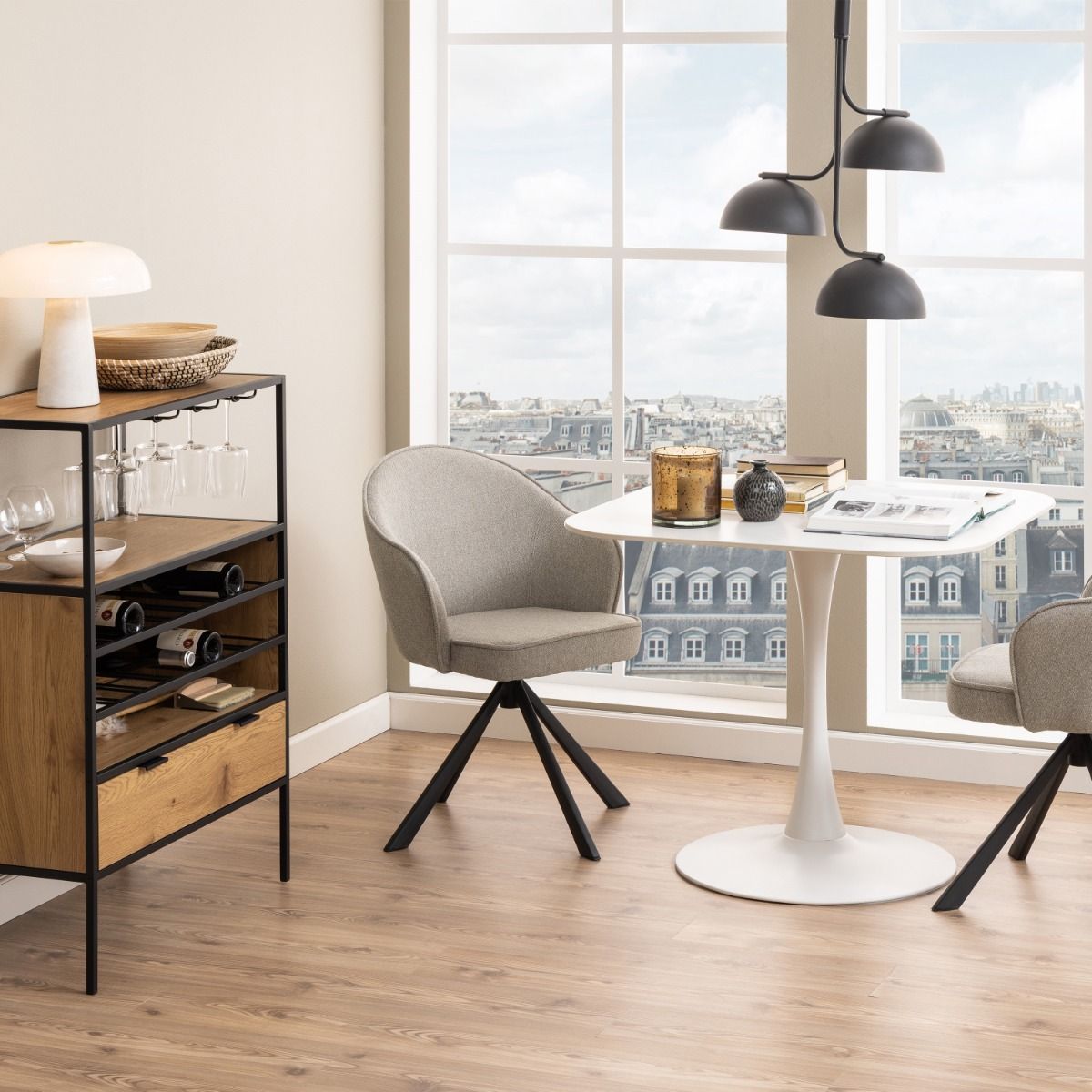 Ceramic Dining Table for 4 People Square - Malta