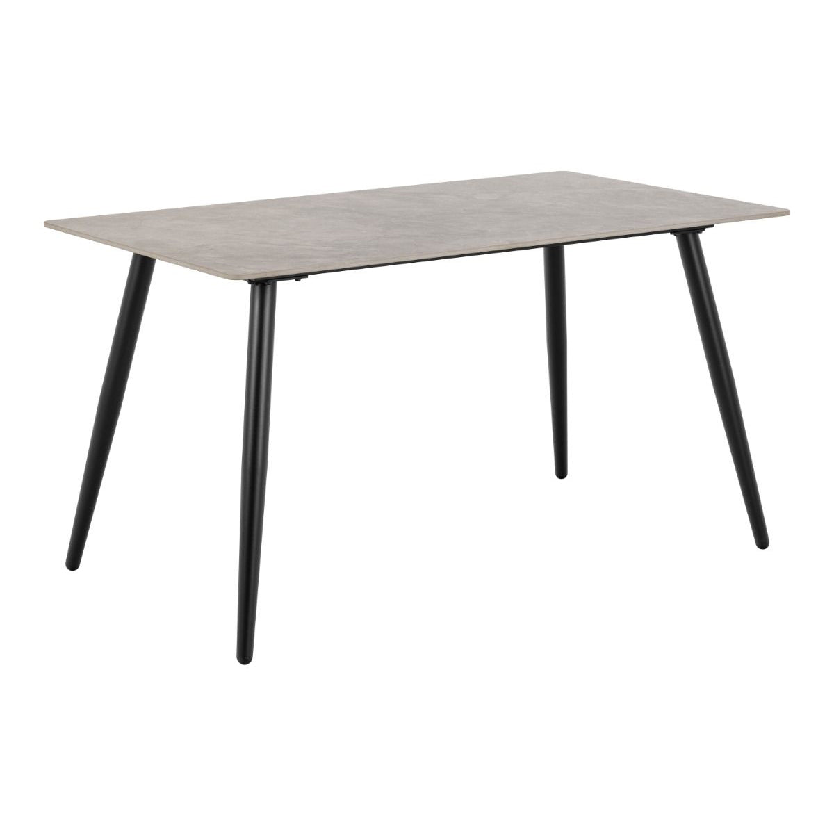 Ceramic Dining Table in Grey With 4 Brooke Dining Chairs - Wicklow