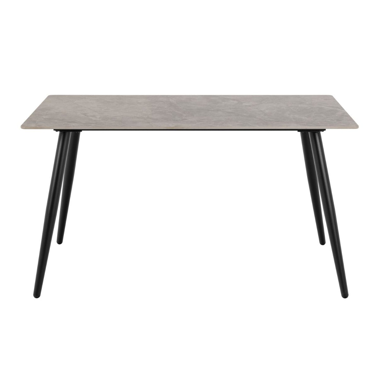 Ceramic Dining Table in Grey With 4 Brooke Dining Chairs - Wicklow