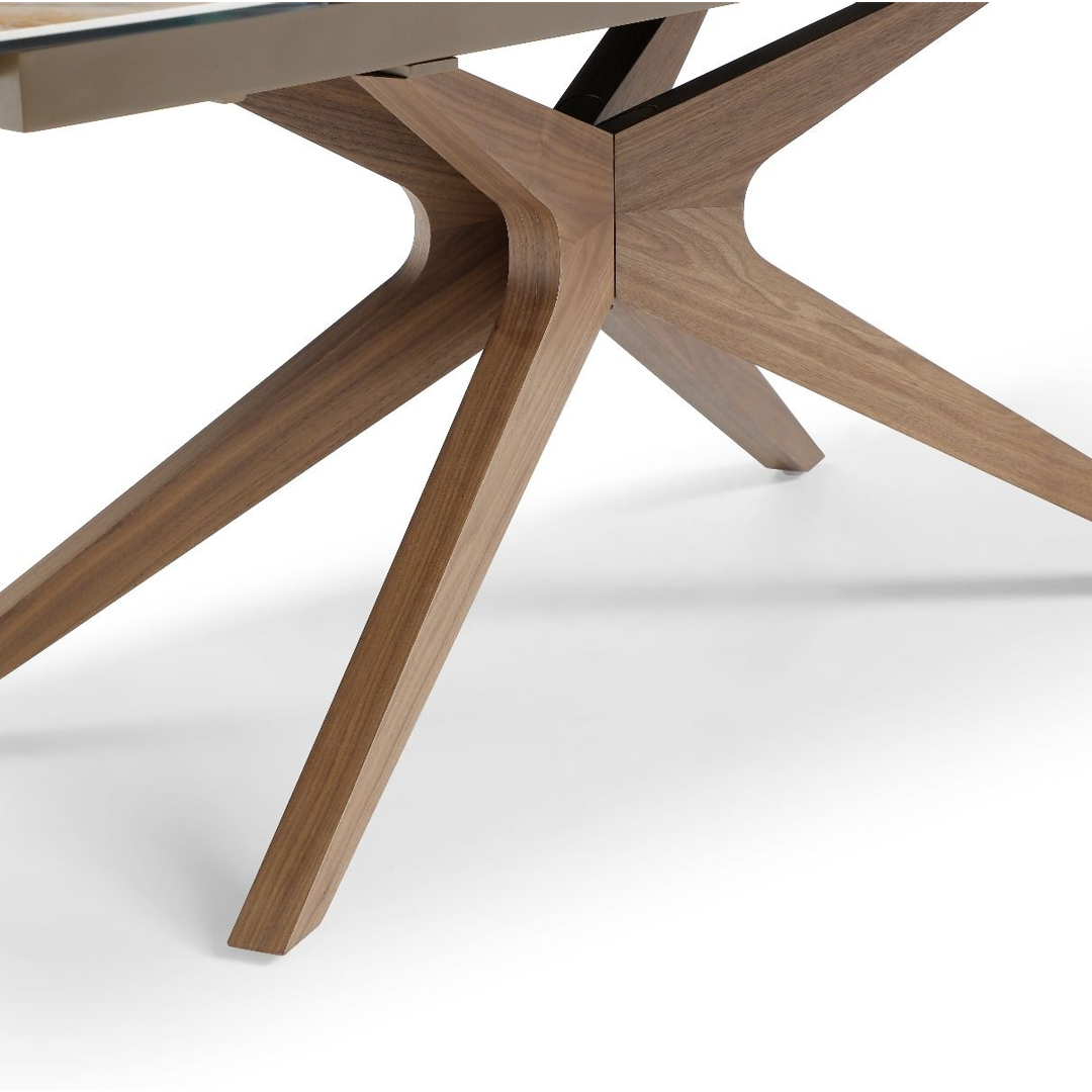 Ceramic Dining Table in Curved Shape for 8 to 10 People - Serene