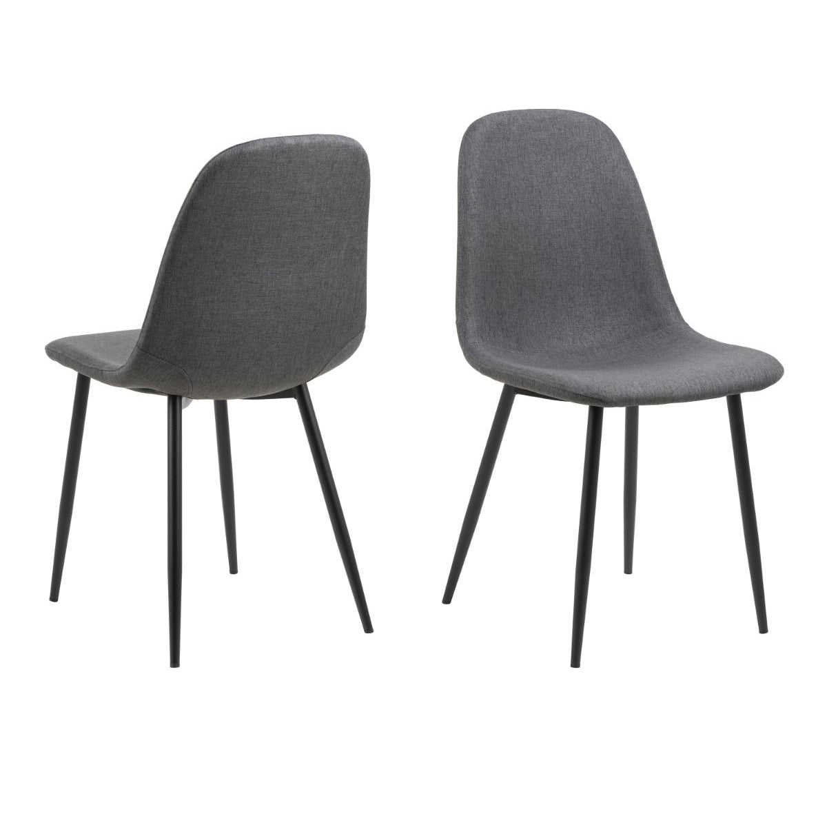 Ceramic Dining Table Round With 4 Celia Light Grey Chairs - Malta