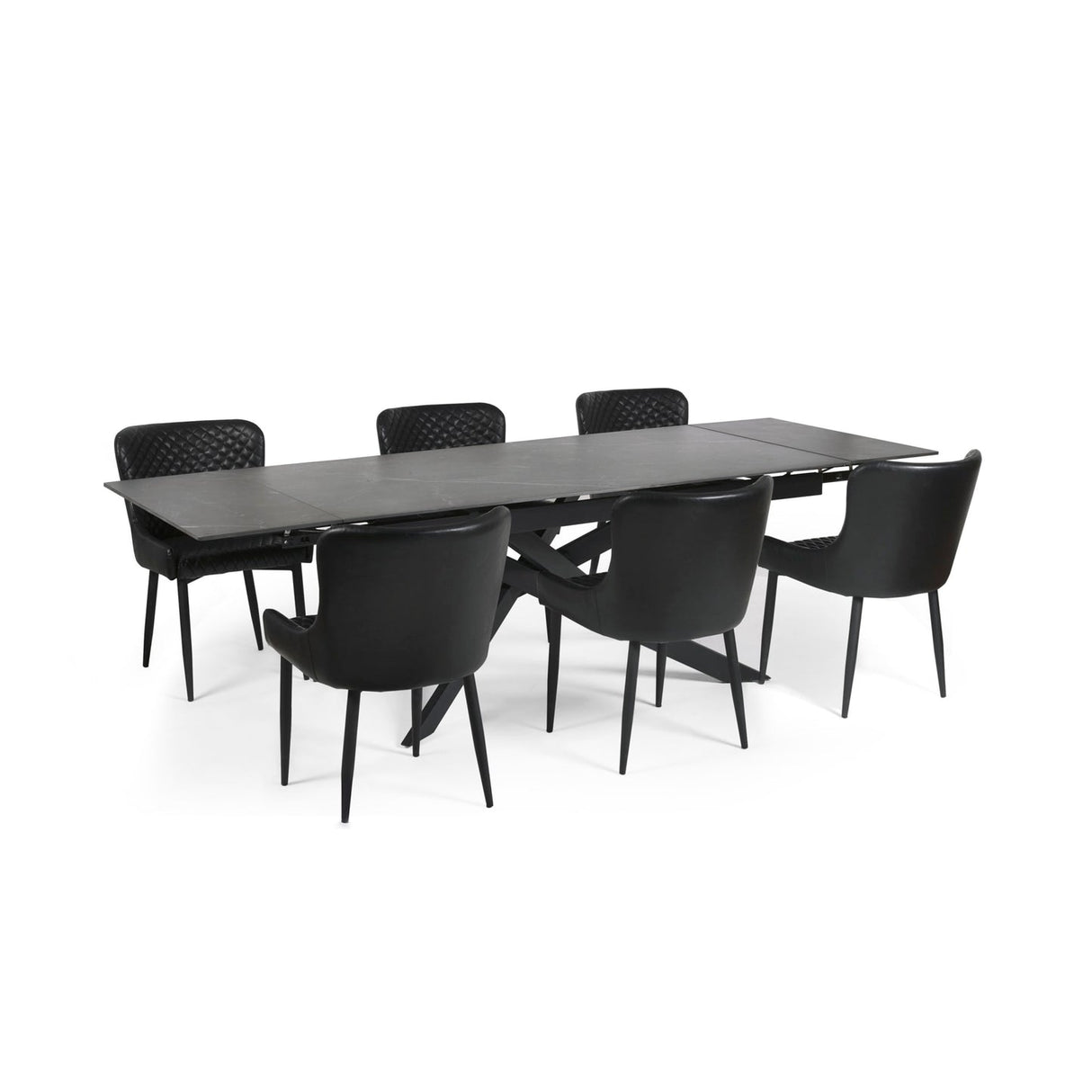 Ceramic Extending Dining Table for 4 to 6 People - Osaka