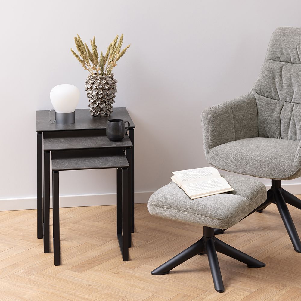 Ceramic Nest Of 3 Tables - Katrine