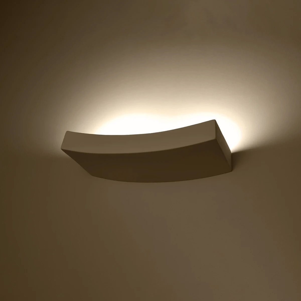 Ceramic Wall Light With Hattor Lamp - Cafe Au Lait