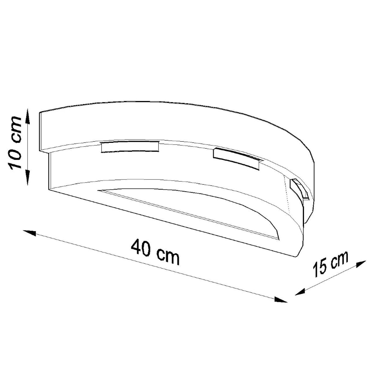 Ceramic Wall Light With Leo Glass Lamp - Cafe Au Lait