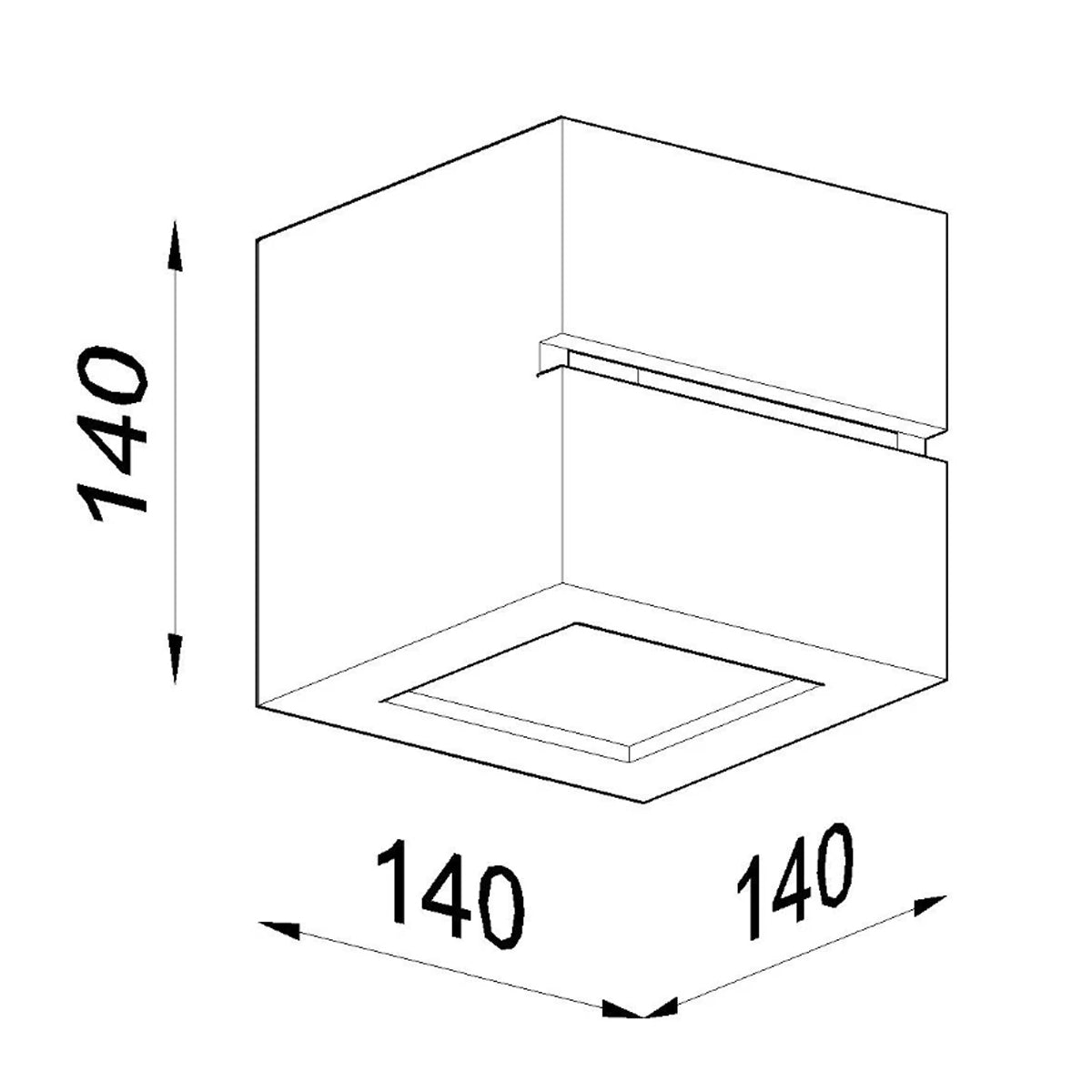 Ceramic Wall Light With Leo Line Glass Lamp - Cafe Au Lait