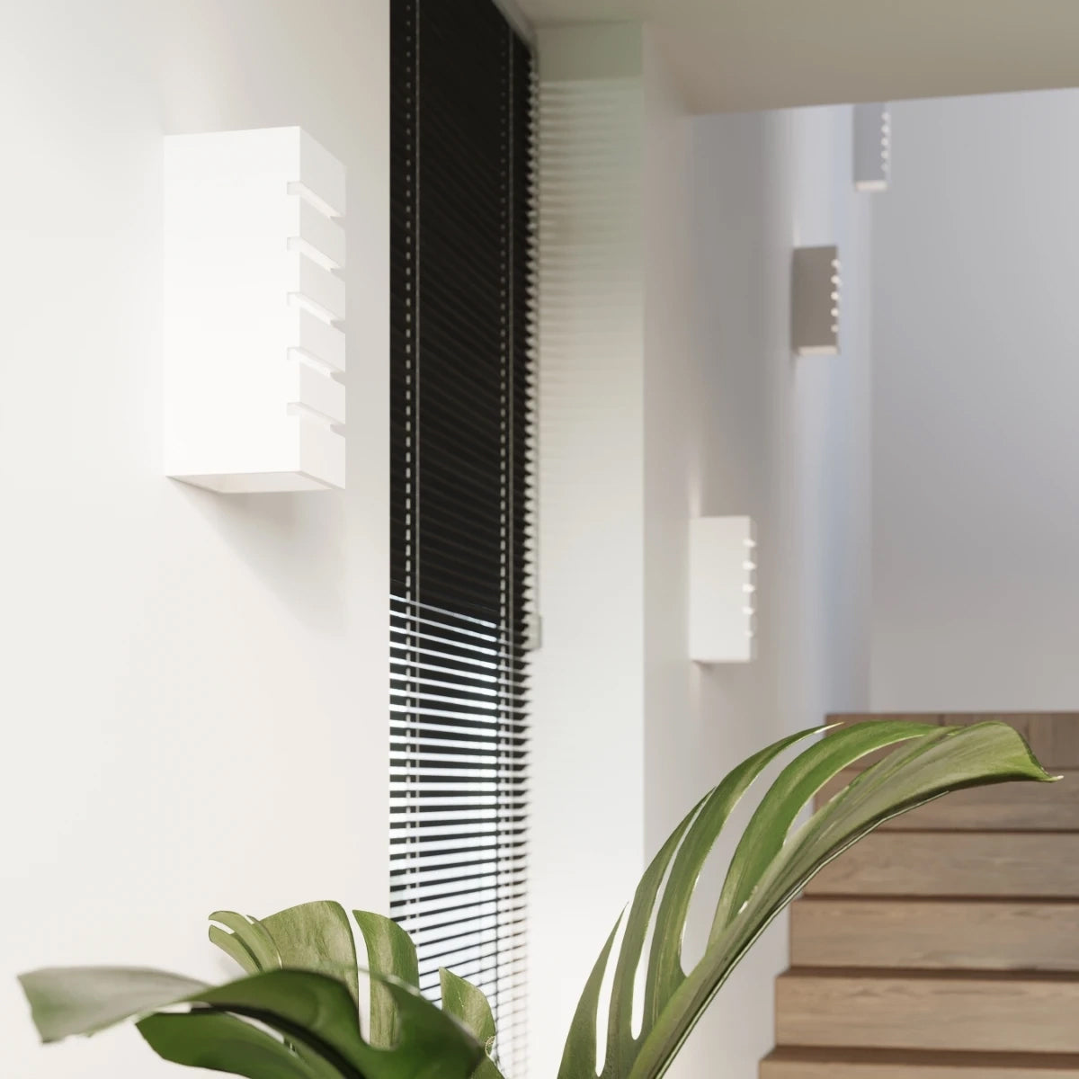 Ceramic Wall Light With Samir Glass Lamp - Cafe Au Lait