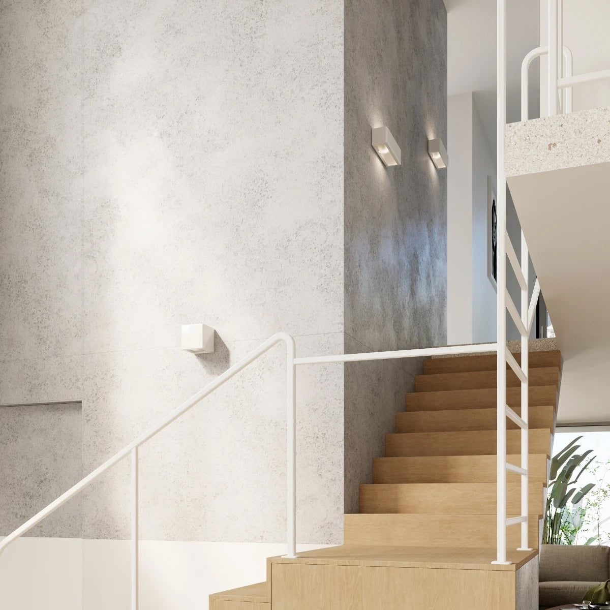 Ceramic Wall Light With Subani Glass Lamp - Cafe Au Lait