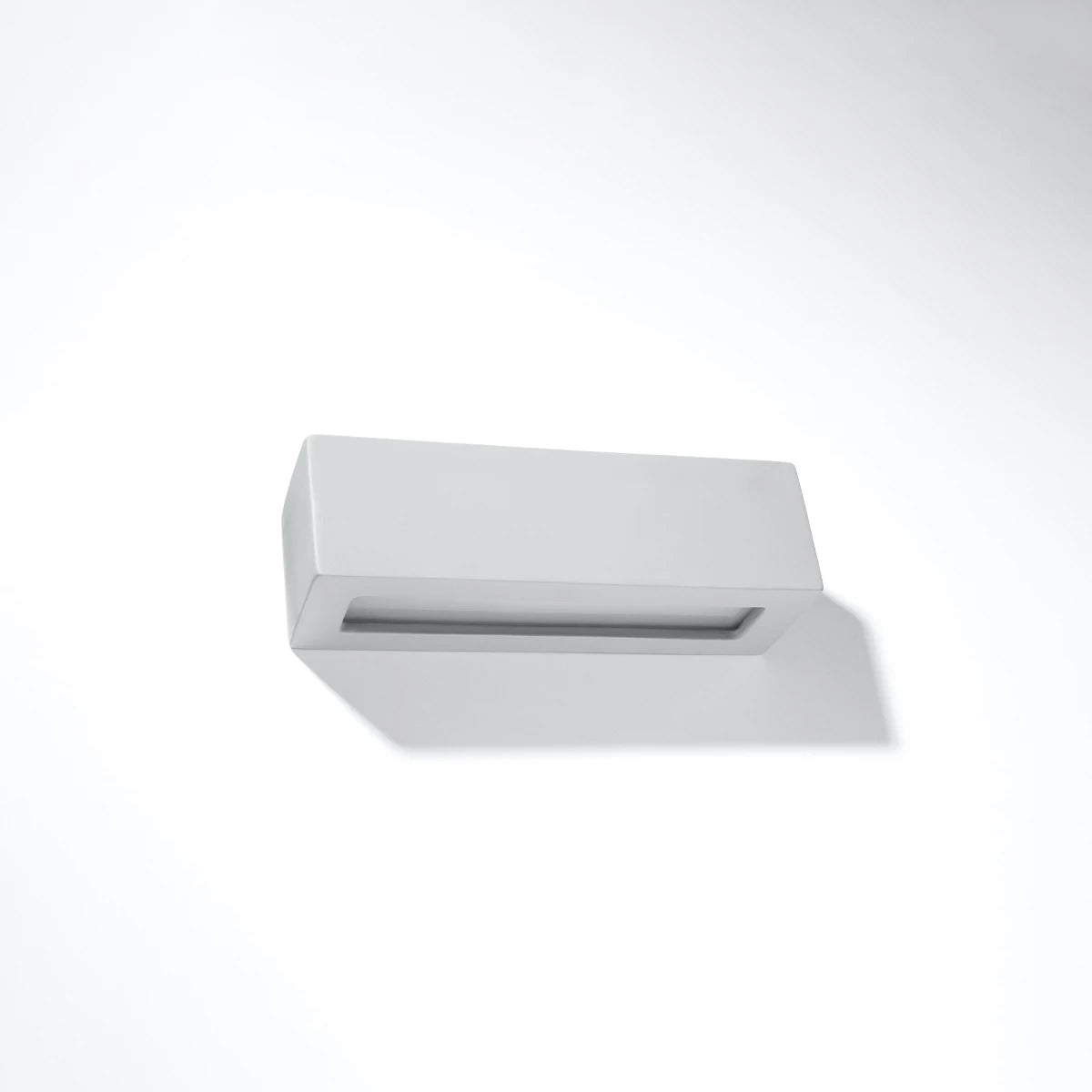 Ceramic Wall Light With Vega Glass Lamp - Cafe Au Lait