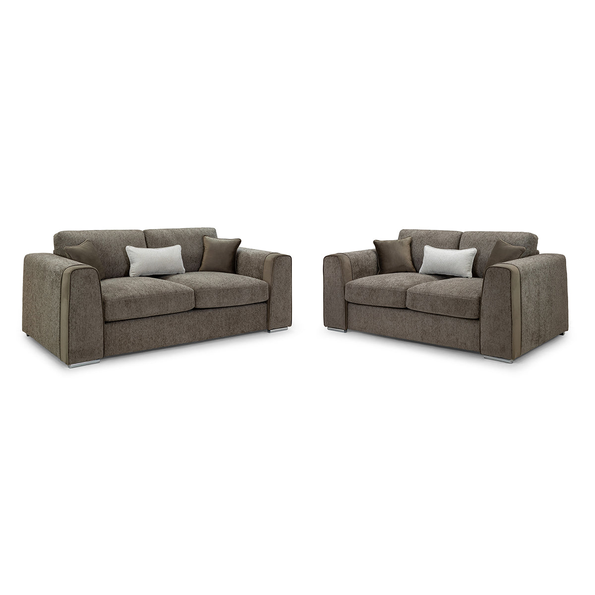 Chenille Fabric 3 + 2 Seater Sofa Set - Naples