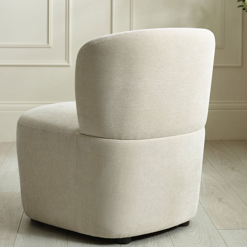 Chenille Fabric Accent Chair - Lunetta