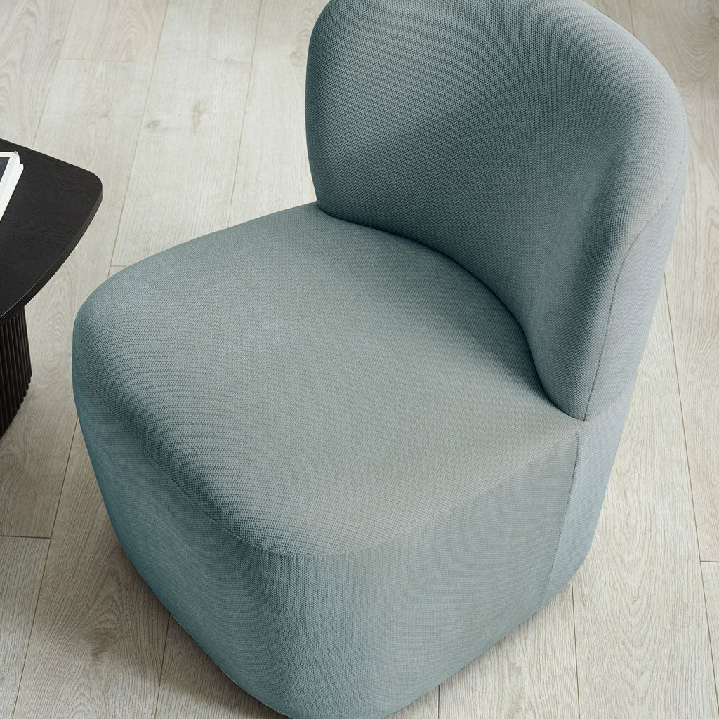 Chenille Fabric Accent Chair - Lunetta