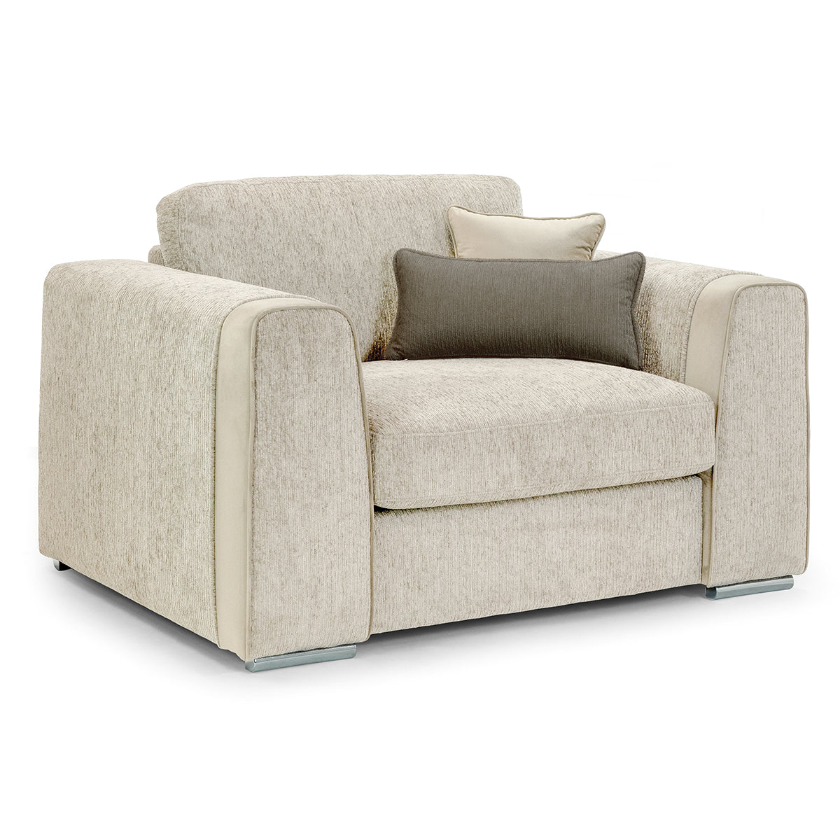 Chenille Fabric Armchair - Naples