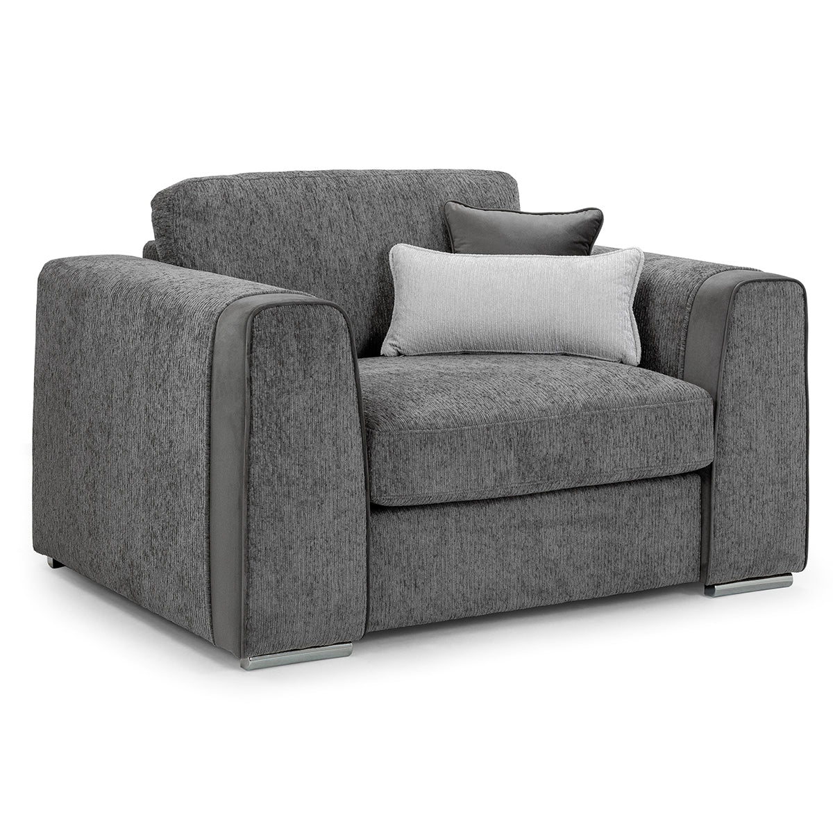 Chenille Fabric Armchair - Naples