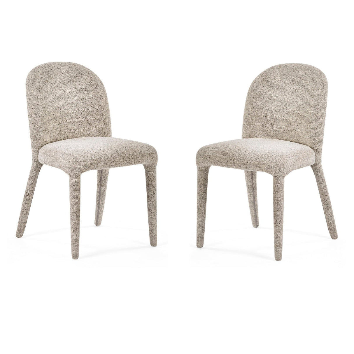 Chenille Fabric Dining Chairs in Set Of 2 - Holly