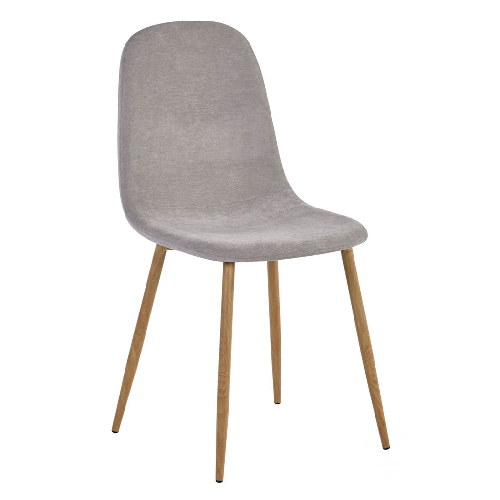 Chenille Fabric Dining Chairs in Set Of 4 - Lottie