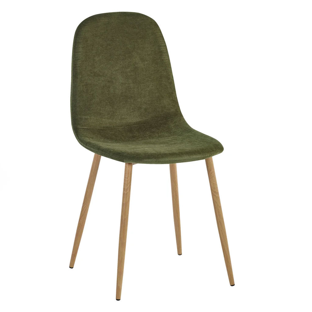 Chenille Fabric Dining Chairs in Set Of 4 - Lottie