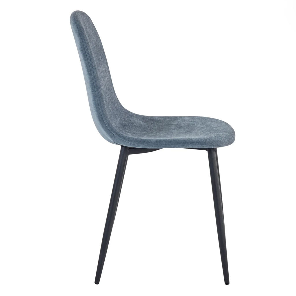 Chenille Fabric Dining Chairs in Set Of 4 - Lottie
