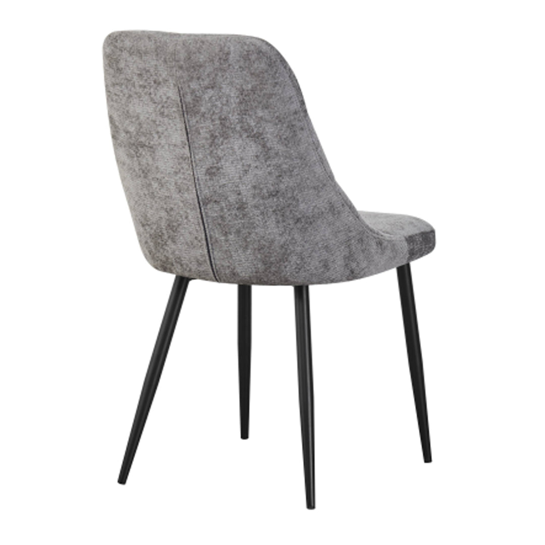 Chenille Fabric Dining Chairs in Set Of 2 - Rhodes