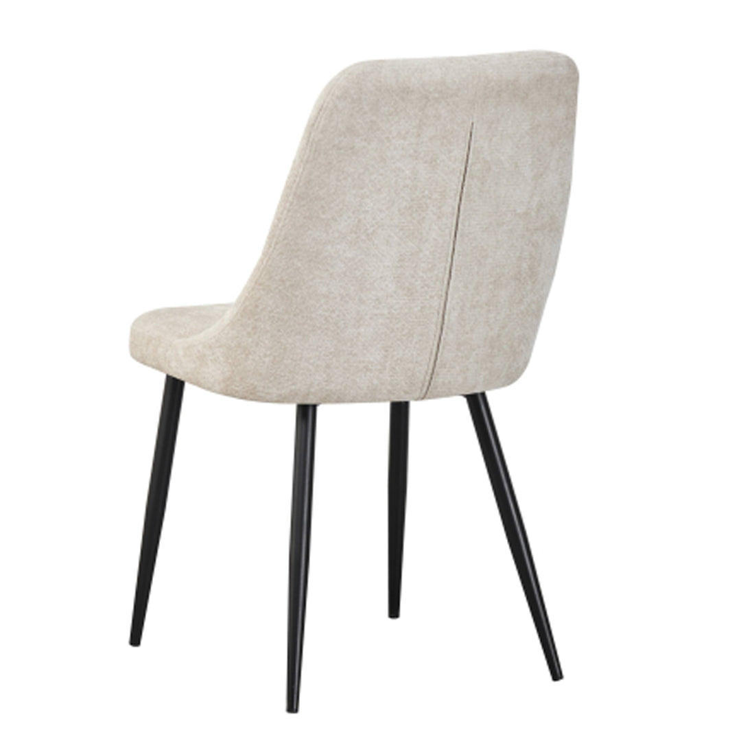 Chenille Fabric Dining Chairs in Set Of 2 - Rhodes