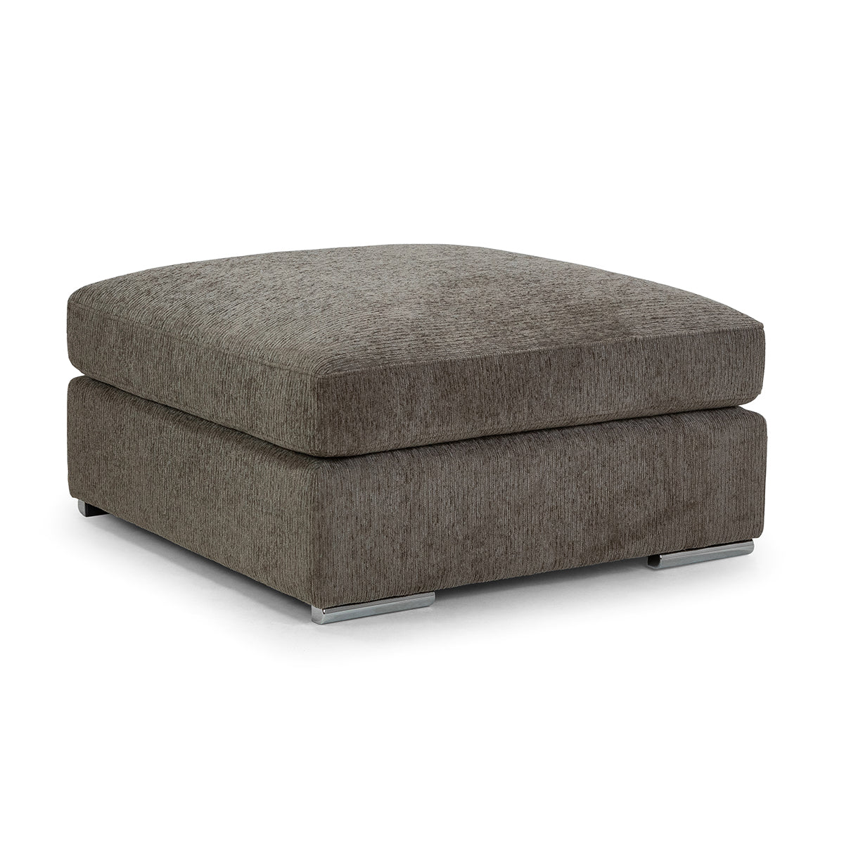 Chenille Fabric Footstool - Naples