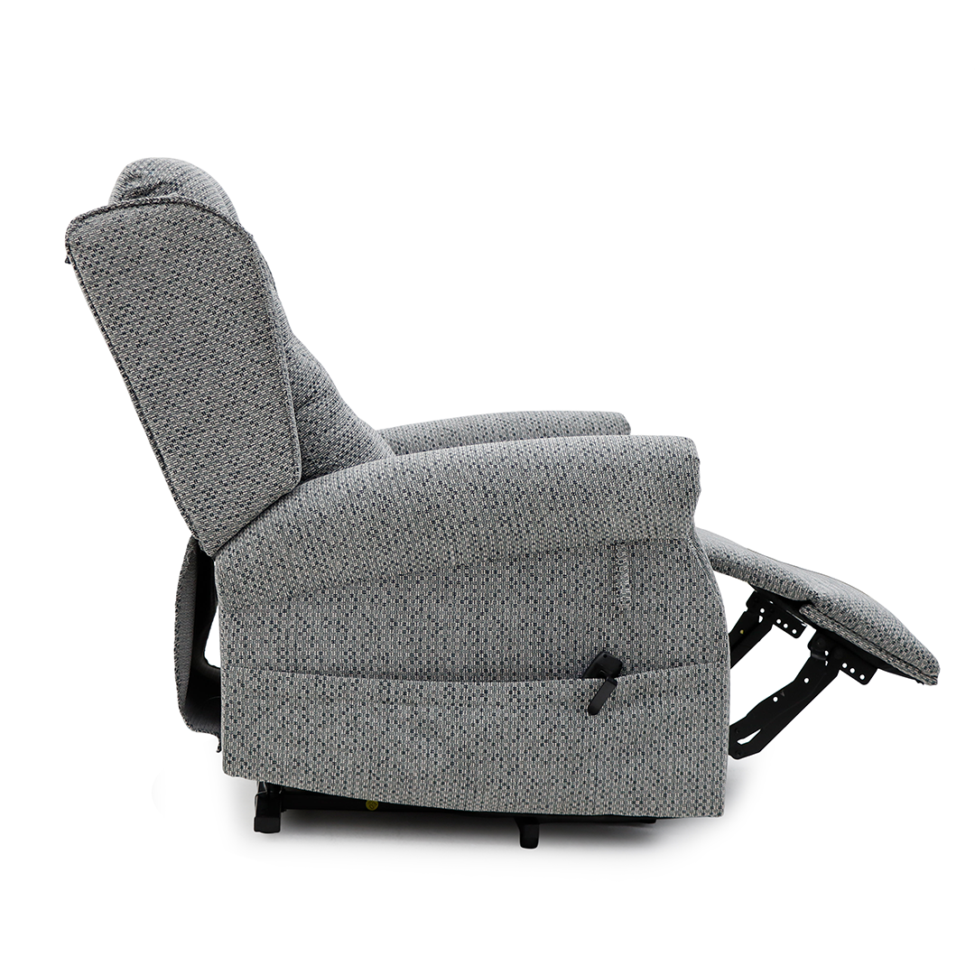 Chenille Fabric Rise and Recliner Armchair - Sienna
