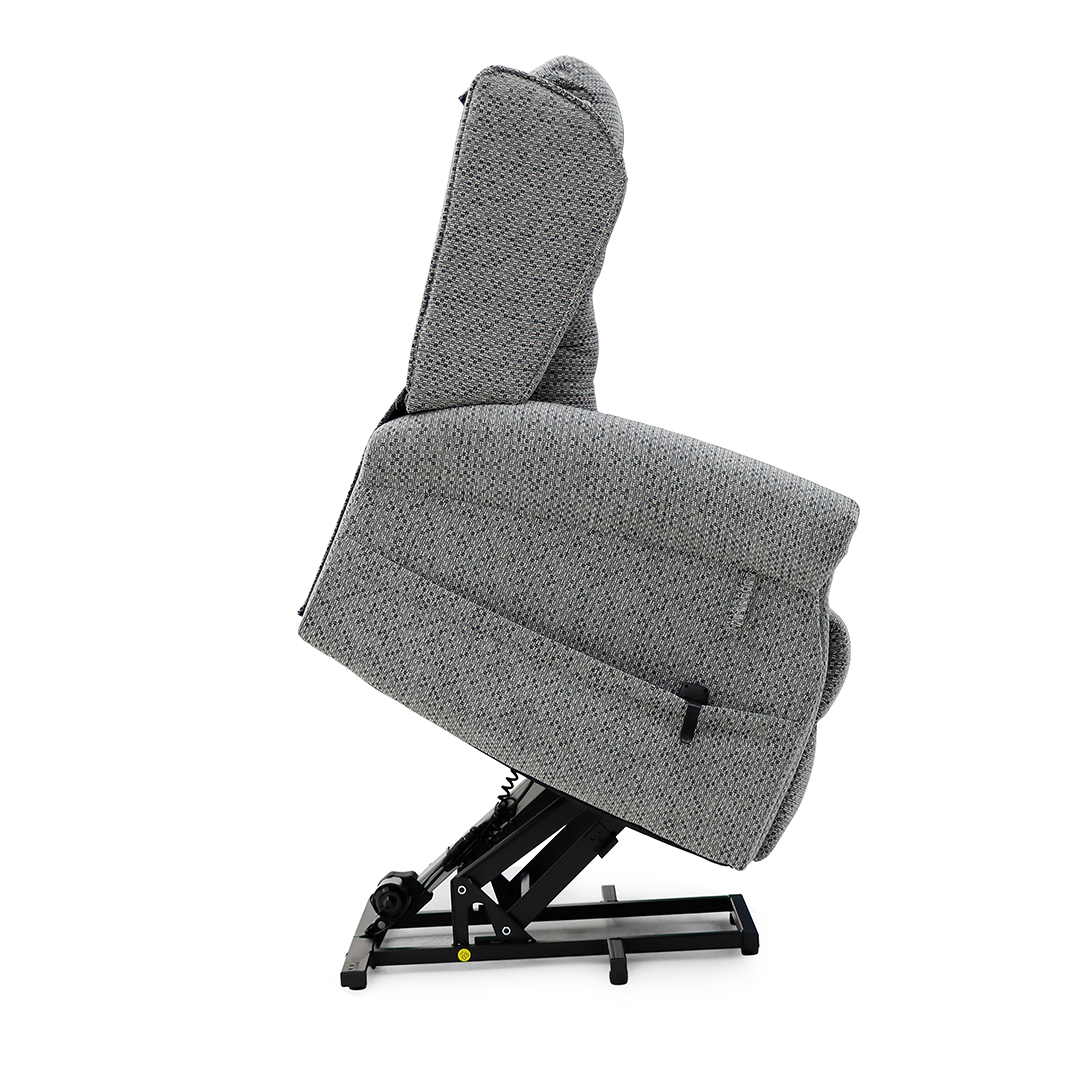 Chenille Fabric Rise and Recliner Armchair - Sienna