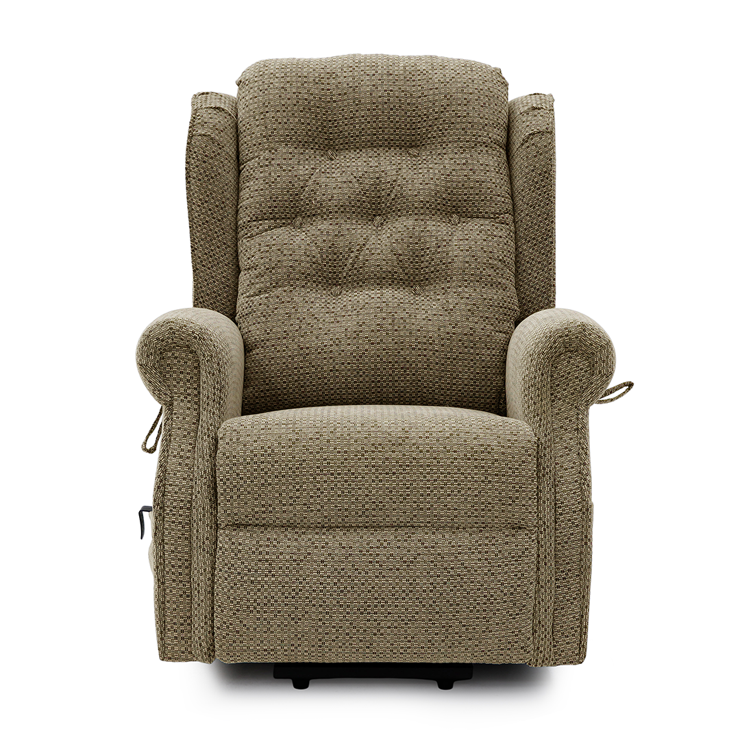 Chenille Fabric Rise and Recliner Armchair - Sienna