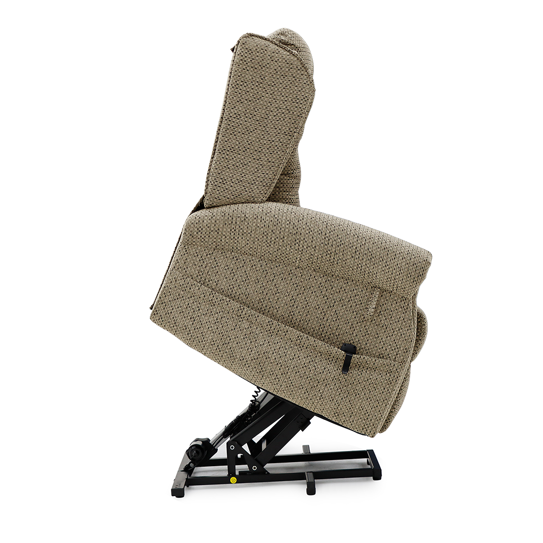 Chenille Fabric Rise and Recliner Armchair - Sienna