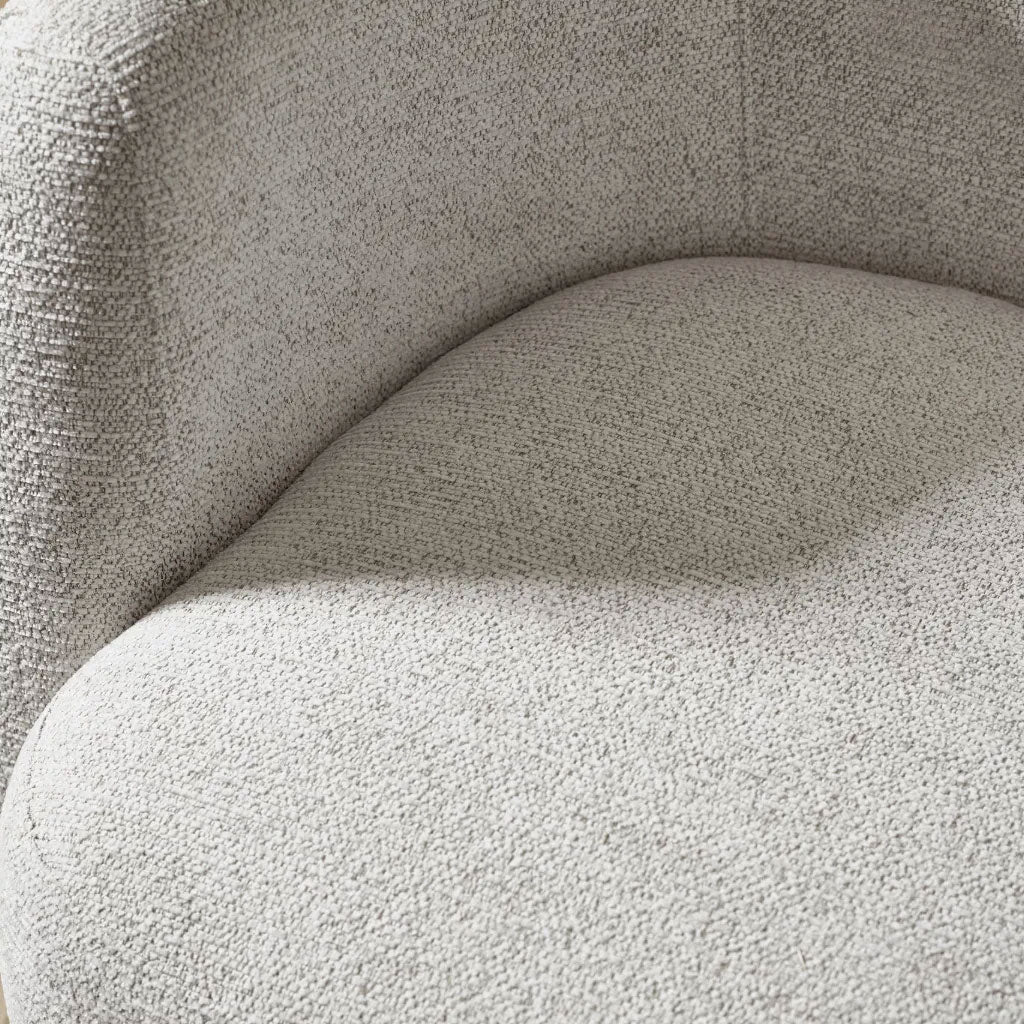 Chenille Fabric Swivel Accent Chair - Bowline