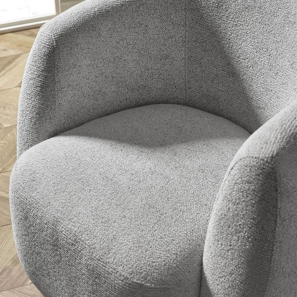 Chenille Fabric Swivel Accent Chair - Bowline