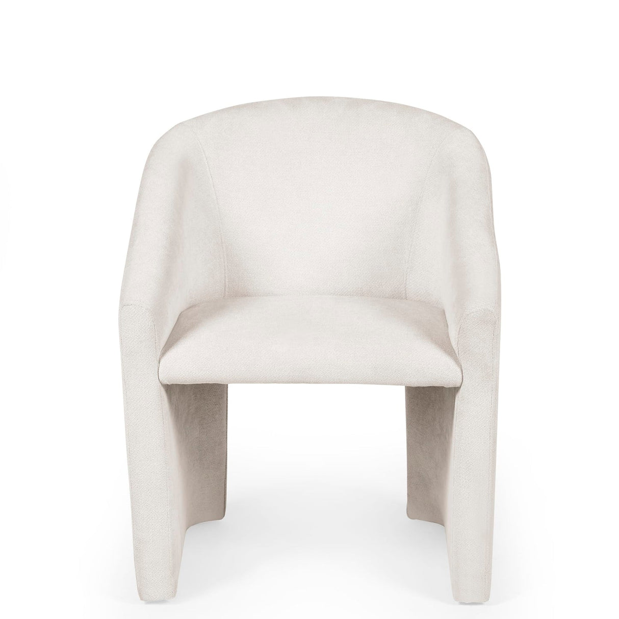 Chenille Fabric Tub Chair - Anthea