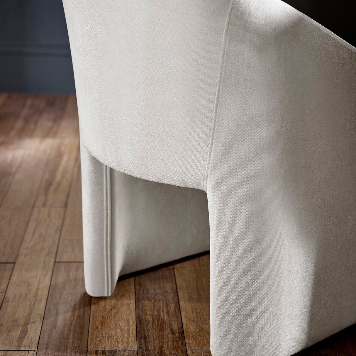 Chenille Fabric Tub Chair - Anthea