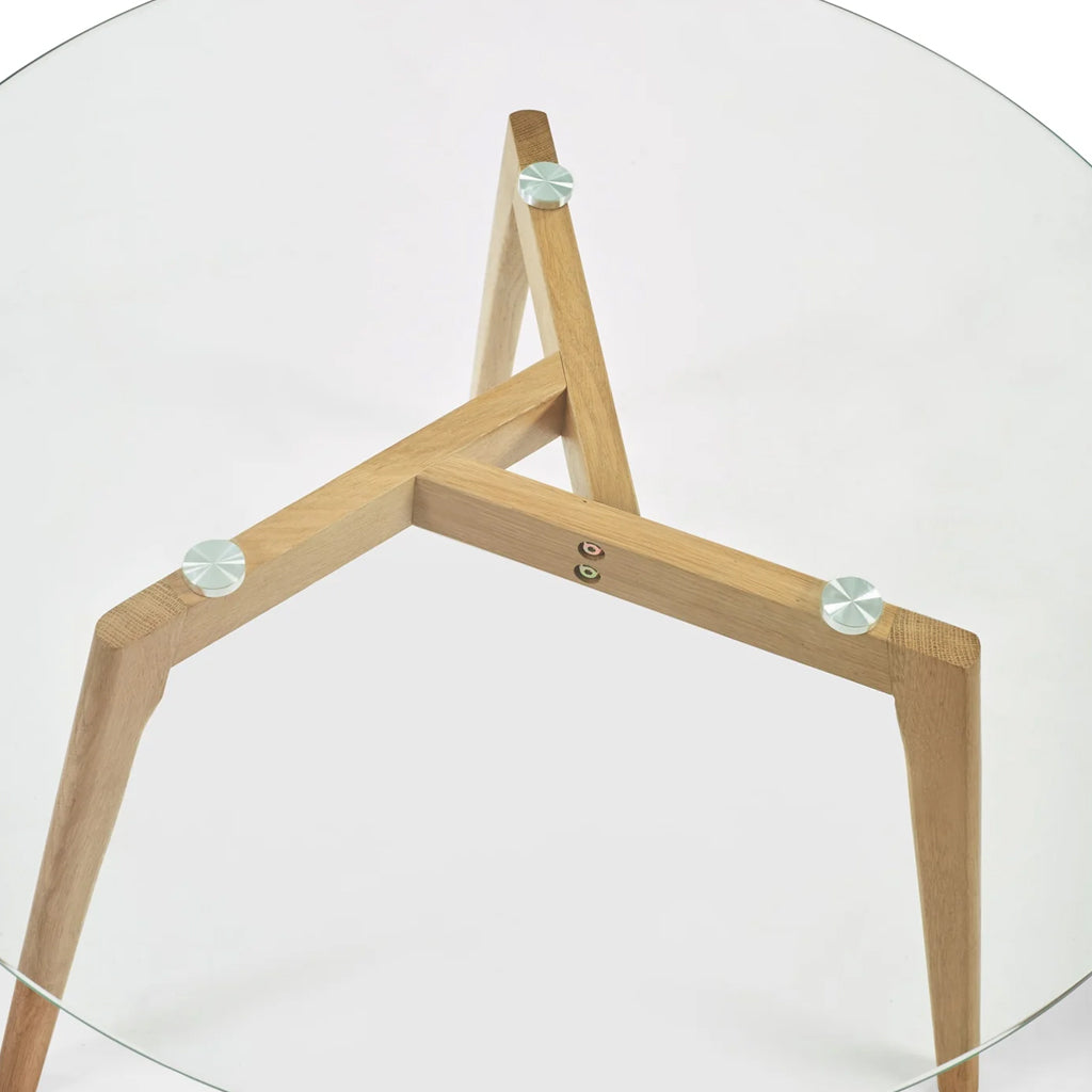 Clear Glass Coffee Table Round - Bryant